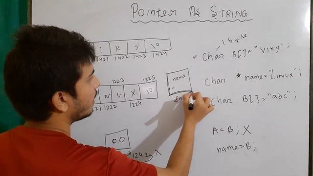 pointers and string | char pointer as string | char pointer vs char array | pointers in c : part 7