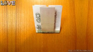 Женское платье из 100-рублёвой купюры. Оригами из денег