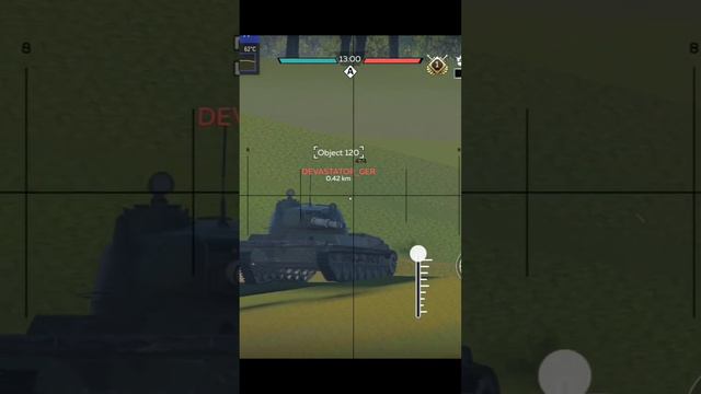 War Thunder Mobile - Object 120 Getting its Turret Blown off! - Maximum Ammo Detonation!