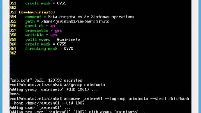 Servicio Samba - Ubuntu Server 13.04 | Compartir con credenciales de usuario Windows смотреть онлайн