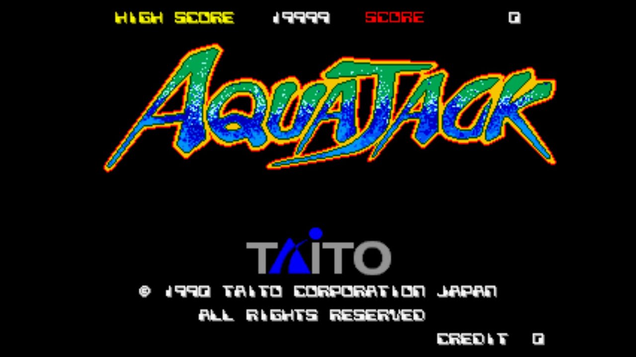 FULL GAME ARCADE Aqua Jack 1989