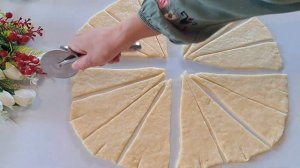Самый простой рецепт. РОГАЛИКИ с джемом!