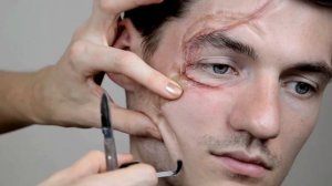 Грим.Как сделать грим шрам.