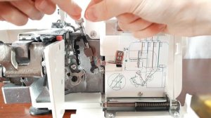 Janome MyLock 714. Заправка ниток в оверлок