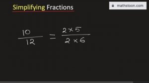 How to simplify the fraction 10/12 (simplified form) | Reduce the fraction 10/12