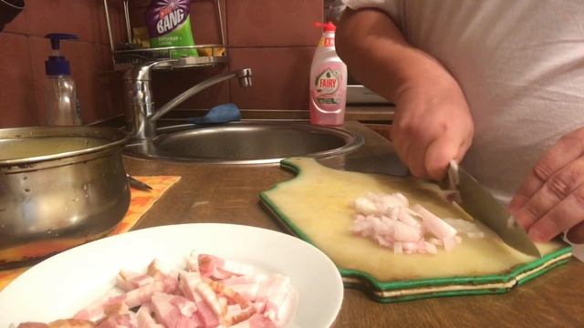 Жаренная картошка на сале. смотреть онлайн