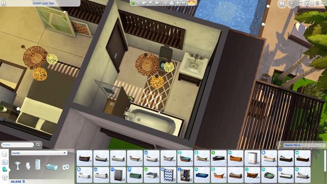 Desert Luxe TINY Haus bauen NUR mit Die Sims 4 Basegame + Wüstenoase-Set #3