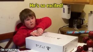 he SCREAMS after getting fake PS5 for Christmas..