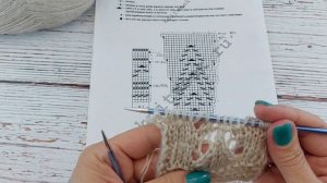 Узор для круглой кокетки от DROPS/урок для начинающих