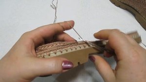мокасины вязаные крючком на подошве часть 1