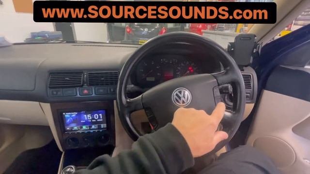 VW Golf MK4 2002 Install KENWOOD DMX8020DABS Wireless Apple CarPlay, Android Auto By Source Sounds