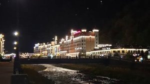 Роза-Хутор и Эсто-Садок в ночи