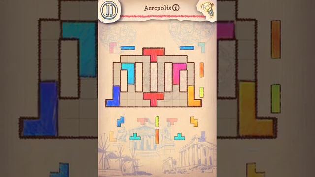 Doodle Fit 2 - Greece Acropolis Walkthrough