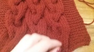 Вязание: шарф - снуд (хомут) спицами в один оборот