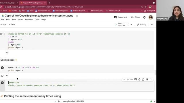 Less Is More: How to Code Python in One Line (Session 1: Beginner Level)