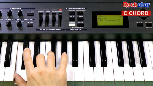 C chord on Keyboard