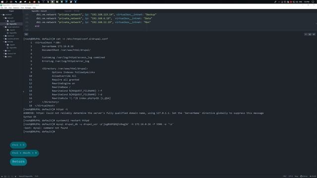 Установка и настройка CMS Drupal 9 с удаленной базой данных MySQL 8 | Fedora Linux 35