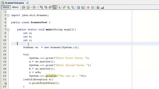 Java Tutorial for Beginners - How to accept input from keyboard in java using Scanner class