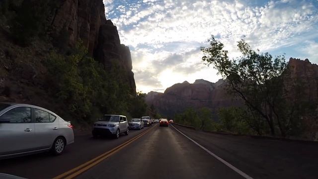 Highway 9 through Zion National Park Utah, the best scenic road in the USA смотреть онлайн