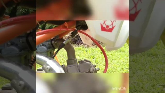 Установка тюнингованого свечного колпачка на питбайк