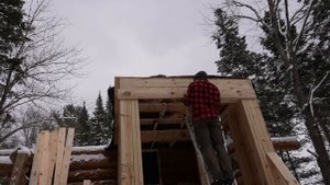 2 Years Alone Building an Off Grid Log Cabin in the Wilderness, Start to Finish