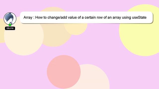 Array : How to change/add value of a certain row of an array using useState Hook in React смотреть онлайн