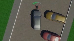 Техника парковки в гараж   дорога без линии разметки