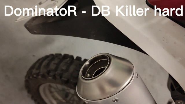 Suzuki DR650SE DominatoR MX vs Leovince X3 exhaust comparison