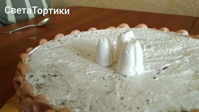 Торт " корзинка с тюльпанами". Торт украшала Алина. Cake "basket with tulips" смотреть онлайн
