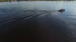 Обкатка лодочного мотора MTR Marine T5BMS и лодки Адмирал 375S и коптер DJI Phantom3 Professional