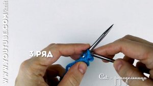Супер простой Узор только из лицевых петель или мелкие соты спицами по кругу и поворотными рядами