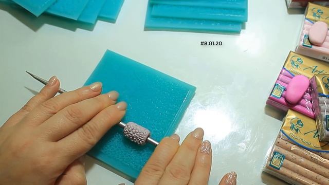 DIY: Лепим бусины из полимерной глины / 10 вариантов с использованием текстур / Polymer Clay Beads смотреть онлайн