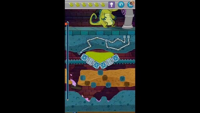 Let's Play "Where's My Water? 2" walkthrough level 104 "Ooze Rush", longplay, all ducks смотреть онлайн