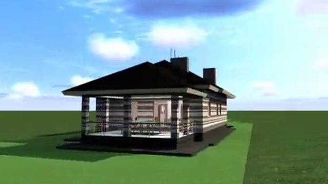 вариант облицовки фасада с кирпичом 0.9нф айвори и графит  производства взксм.