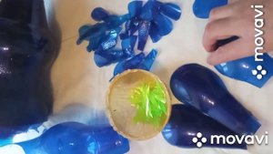 Как сделать светильник из пластиковых бутылок. МК!