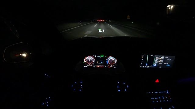 Hyundai Santafe Hybrid FWD POV night drive смотреть онлайн