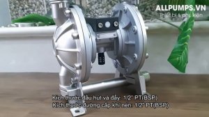 Máy bơm màng khí nén TDS DS04 SAI TSSS-02 12” Đài Loan - bơm màng thực phẩm chuyên nghiệp