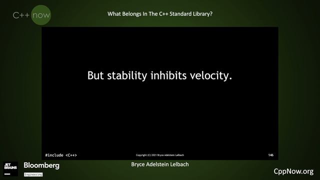 What Belongs In The C++ Standard Library? - Bryce Adelstein Lelbach [CppNow 2021]