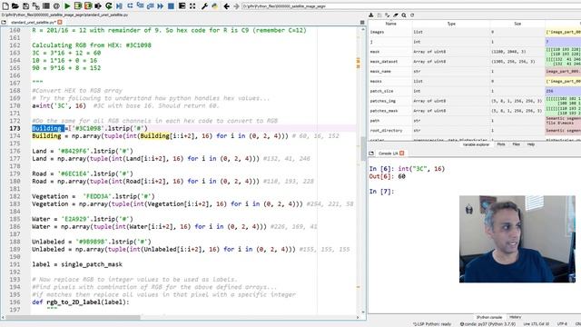 Python tips and tricks - 8:  Working with RGB (and Hex) masks for semantic segmentation