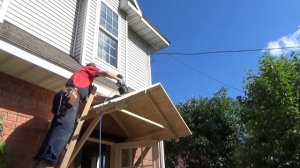 Дверь с  наличником ,  козырёк ,  крыльцо .     Часть   2