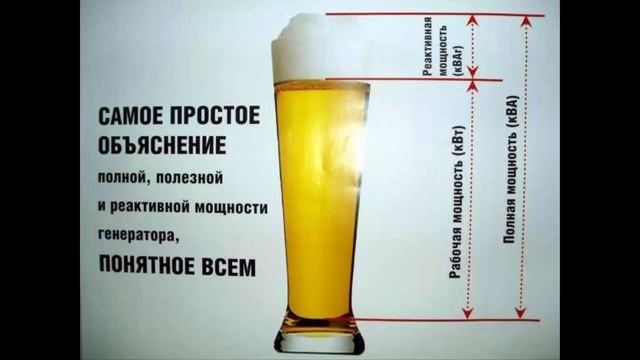 Реактивная мощность на примере пива смотреть онлайн