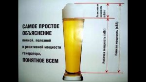 Реактивная мощность на примере пива