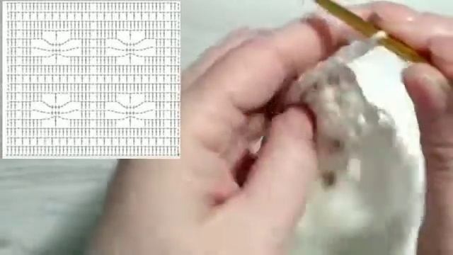 ???Узор крючком Паучки для летней кофты - Вязание крючком для начинающих