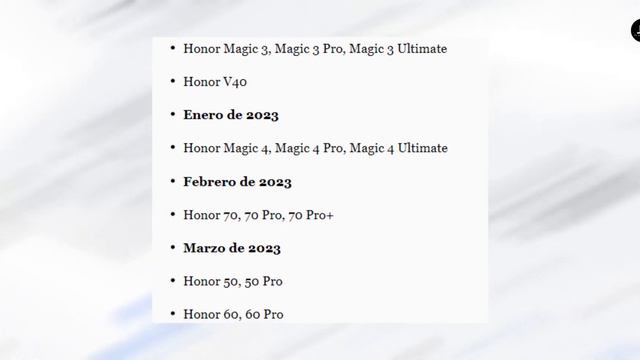 Estos HONOR recibirán ANDROID 13 con Magic OS 7.0!!! 🤔