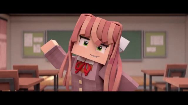 ДОКИ ДОКИ НАВСЕГДА/ DDLC Minecraft Animation Music Video/ КАВЕР НА РУССКОМ. смотреть онлайн