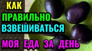 Как правильно взвешиваться  и что означают цифры на весах. Моя еда за день / Как я похудела на 94 кг