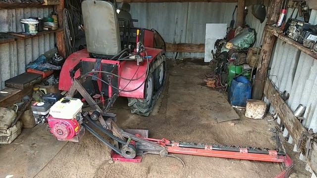 Самодельная безпальцевая косилка с двигателем от мотоблока, часть 2. смотреть онлайн