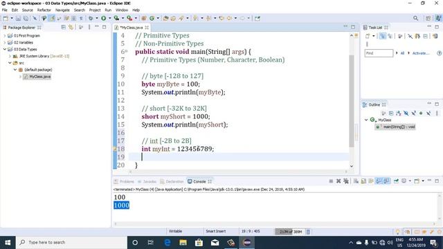 Java Lesson03 - Data Types смотреть онлайн