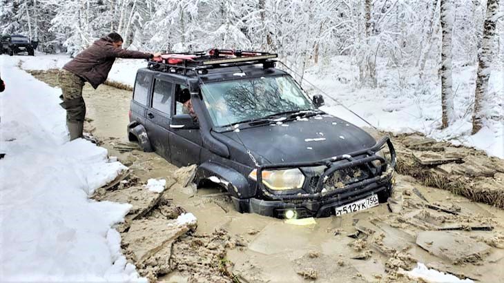 Покатушка снежный Offroad Уазы от 35, Toyota и Джимас на зимнем бездорожье!