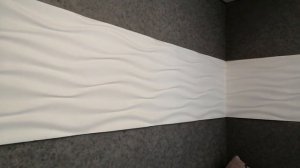 Потолочная плитка на стену вместо 3 д панелей/Ceiling tiles on the wall instead of 3 d panels
